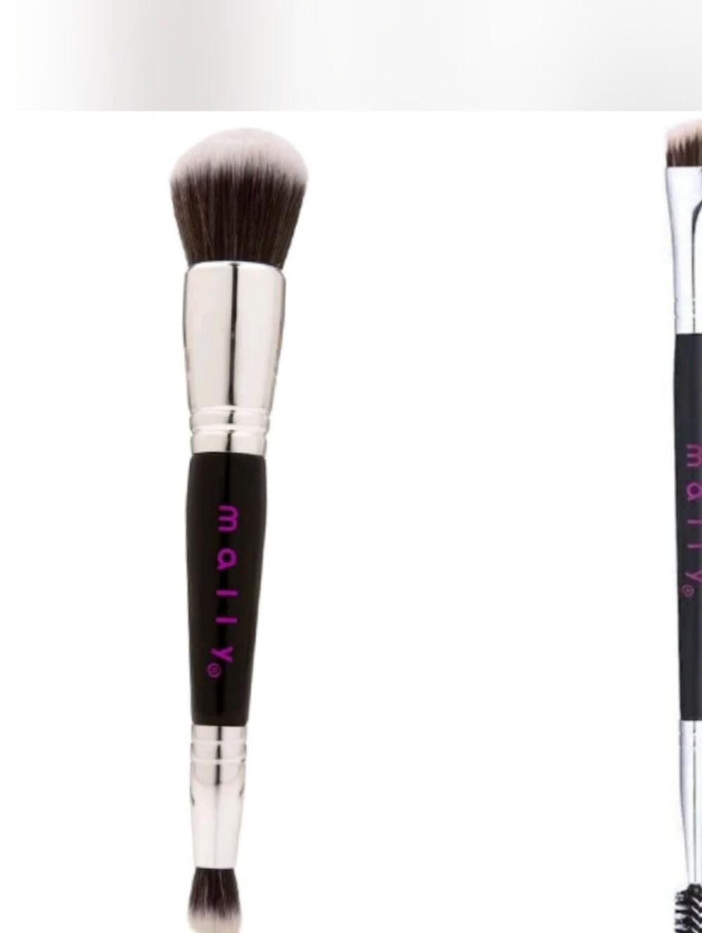 Mally Beauty-2pc Double Ended Powder Brush & Dual Ended Brow Brush 🤍